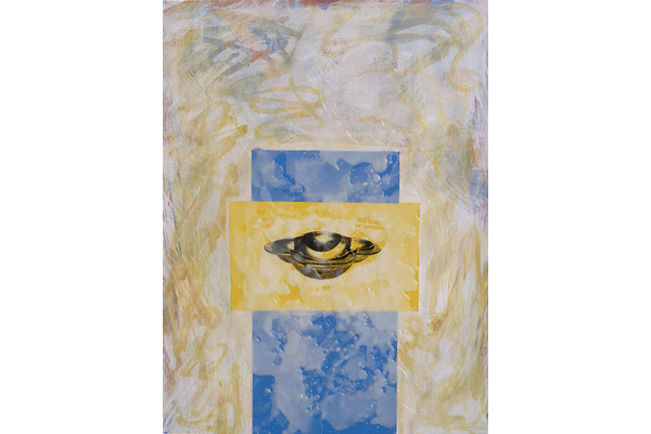 AIRE Y EL GRAAL<br>1999, 61x46cm<br>técnica mixta s/madera