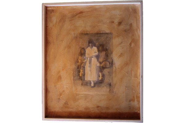 CAJA DE  LUZ II<br>1998, 39,5x47x18cm<br>Técnica mixta