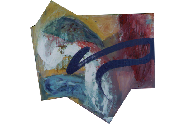 ESPACIO VIII<br>1990, 39x39cm<br>Oleo s/madera<br>Col. Sofia Trapp (New York)