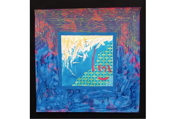 CAMINOS DE VIDA, UN RENACER 4<br>2009, 50x50cm<br>Técnica mixa s/papel
