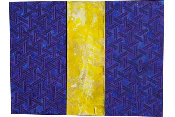 LIGHT WAVES 17<br>2014, 60x80cm<br>oil on wood &fabric